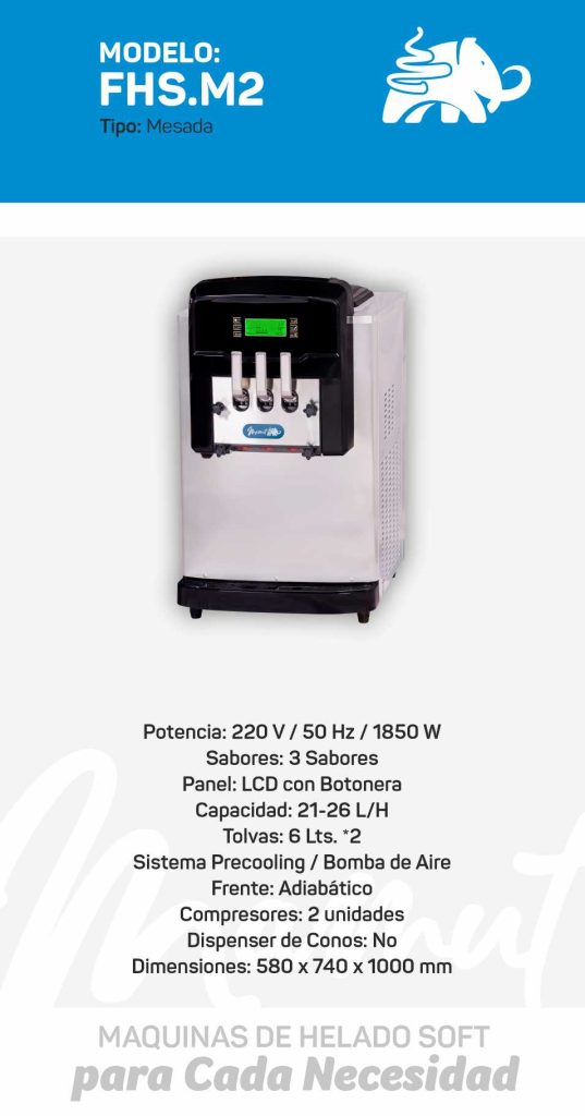 Máquina de Helado Soft Modelo FHS.M2