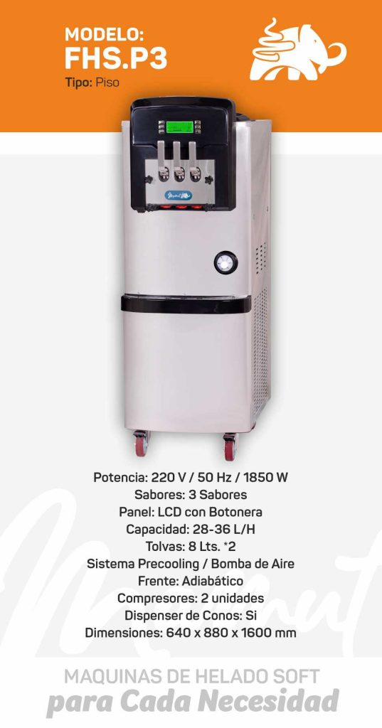 Máquina de Helado Soft Modelo FHS.P3