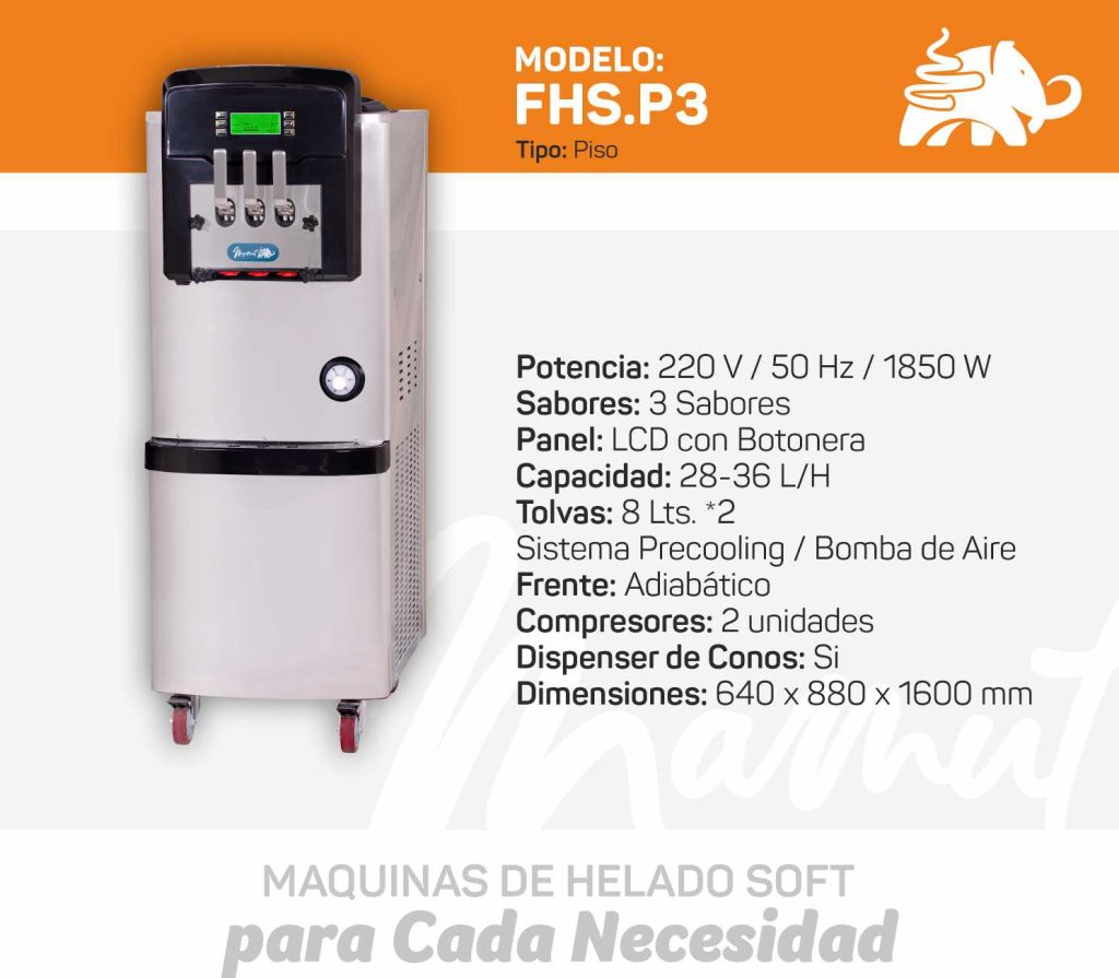 Máquina de Helado Soft Modelo FHS.P3